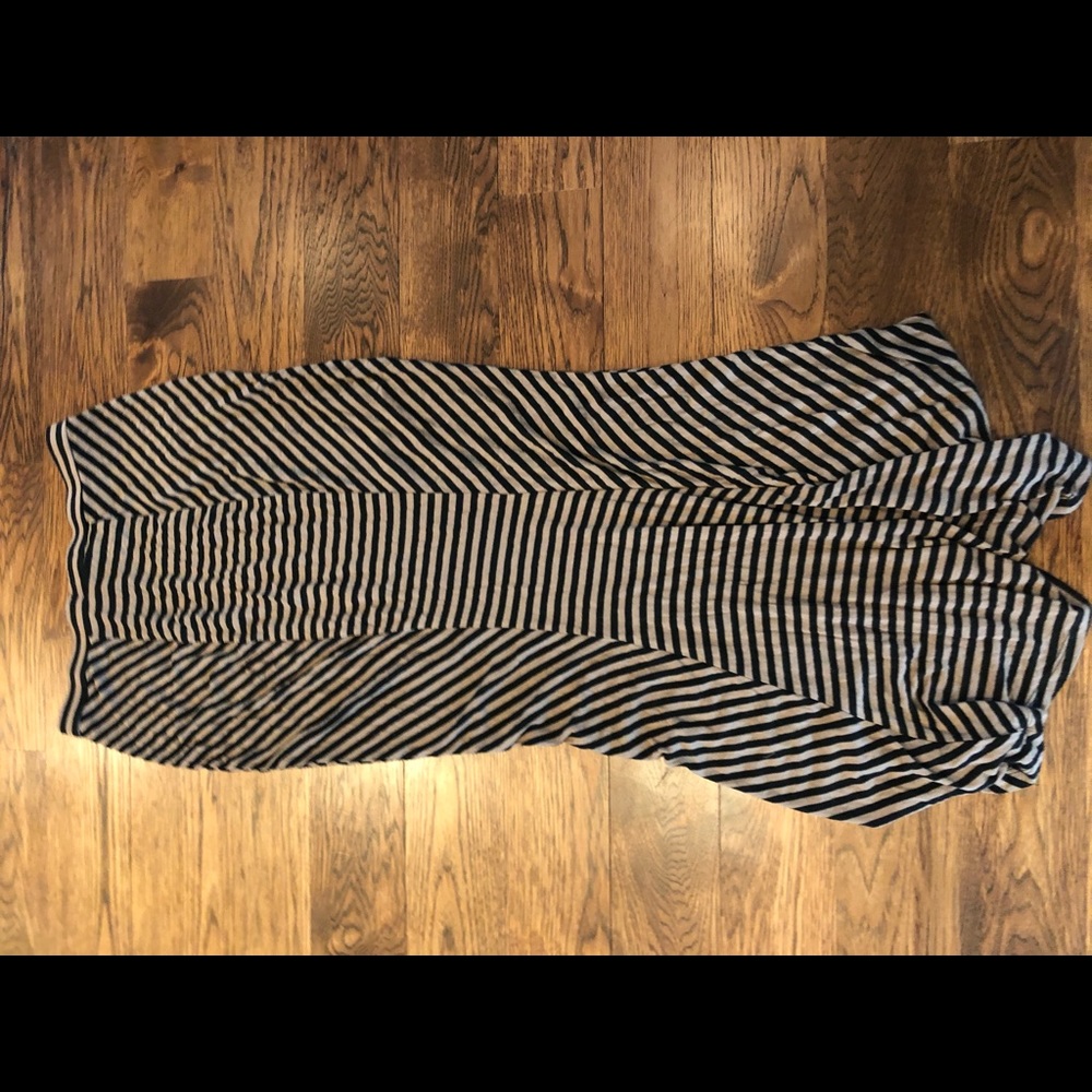 Black and light brown maxi skirt